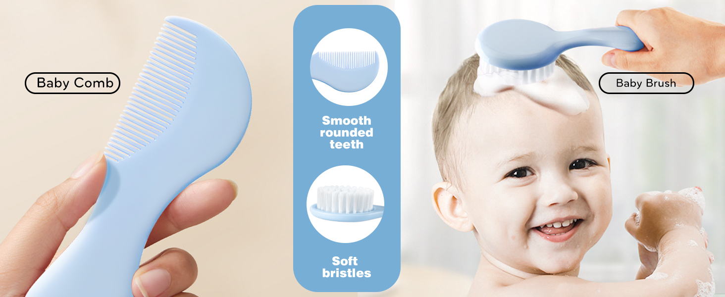 Baby combing and brushing set