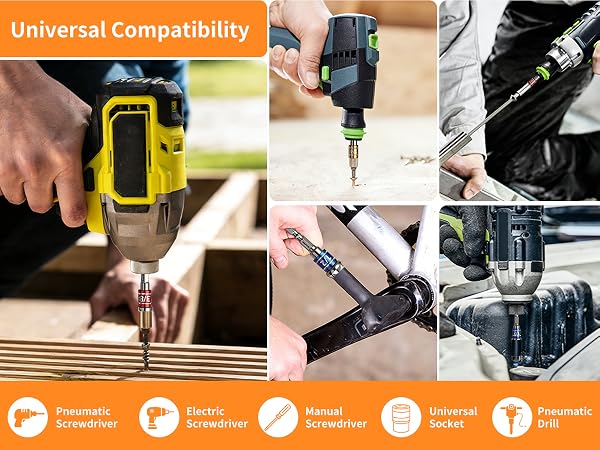 GRENPRO socket adapter set with universal compatibility for all major tool types