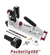 Milescraft 1327 Pocket Jig 400 – Self-Clamping, Heavy-Duty, All-Metal Pocket Hole Jig. Complete K...