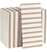 Made in Italy Linen-Feel Disposable Guest Towels - Premium Airlaid Cloth-Like Bathroom Napkins, S...