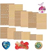 Letter Resin Stickers, AIERSA Small Letter Stickers for Resin Scrapbook Supplies, Alloy Alphabet ...