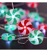 BOHON Candy Decorative Lights LED String Lights Battery Operated 10ft 30LEDs Fairy Lights with Re...