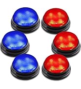 BEAN LIEVE 6-Pack Game Buzzers - Team Answer Buzzers with Lights and Sound Classroom Buzzers Buzz...