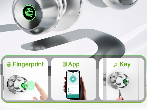 ghome smart door knob for family with code