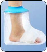 foot cast cover for shower
