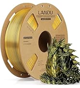 LANDU Silk Dual Color PLA Filament 1.75mm 1KG, 3D Printer Filament Dimensional Accuracy +/- 0.02m...