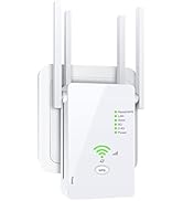 Upgrad 2023 AC1200M WiFi Extender with Ethernet Port, Full Coverage 8000sq.ft WiFi Range Extender...