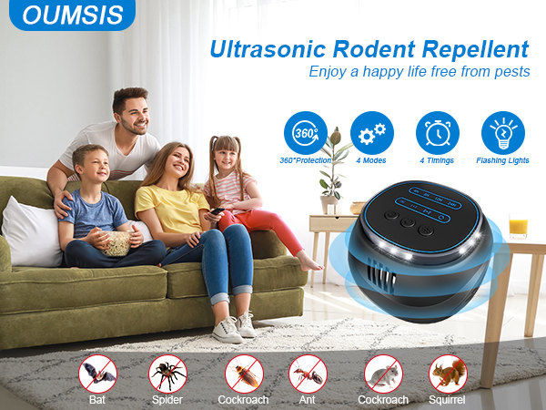 rodent repellent ultrasonic plug in
