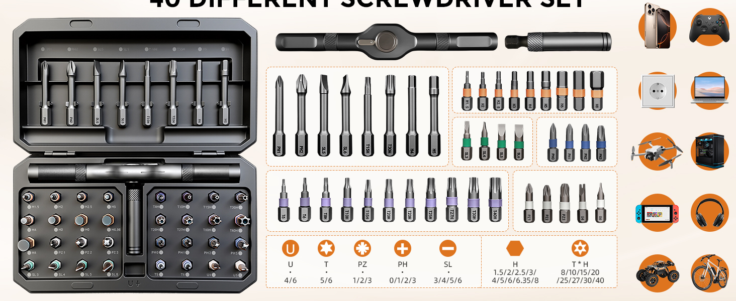 24 in 1 magnetic screwdriver set