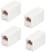 Awishwell RJ11 6P4C Inline Coupler, Straight Telephone Extension Cable Cord Coupler Adapter Jack ...