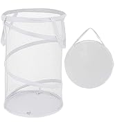 BATTOO Large Collapsible Laundry Basket Foldable Mesh Pop Up Hamper with Handles for Laundry Room...