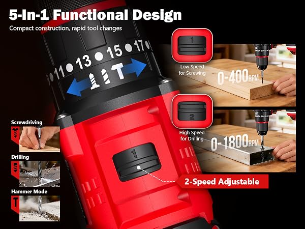 cordless drill with battery and charger