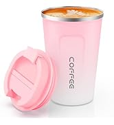 CS COSDDI 12 oz Stainless Steel Vacuum Insulated Tumbler - Coffee Travel Mug Spill Proof with Lid...