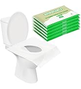FYY 50 Pack Toilet Seat Covers Paper Flushable,Travel Disposable Flushable Paper Toilet Seat Cove...