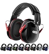 Dr.meter Ear Protection Ear Muffs, 31dB Noise Reduction Safety Earmuffs with Adjustable Headband ...