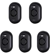 5 Pack WD60 Water Leak Detectors for Home, 100dB Water Sensor Alarm for Basement, Leakage Detecti...