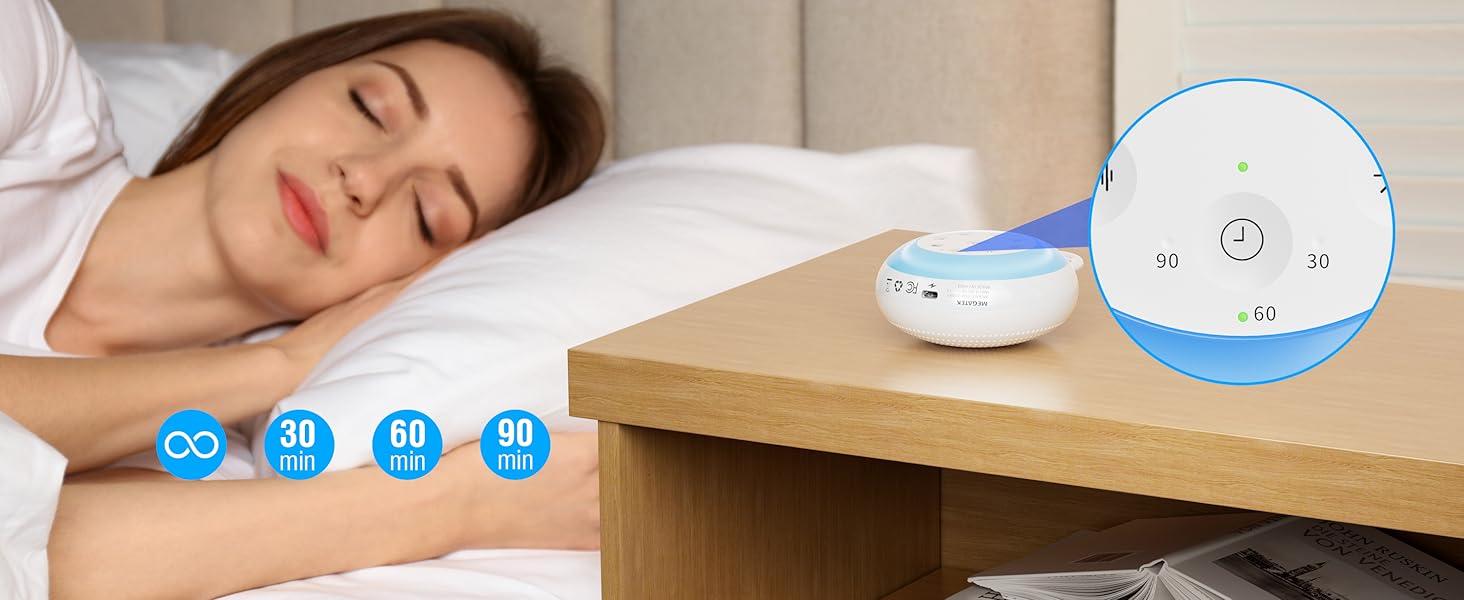 Sleep Sound Machine with Sleep Timer