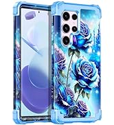 Miqala for Galaxy S23 Ultra 5G Case,Glow in The Dark Three Layer Heavy Duty Shockproof Full Body ...