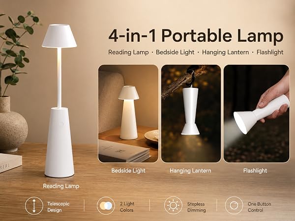 4-in-1 Portable Lamp