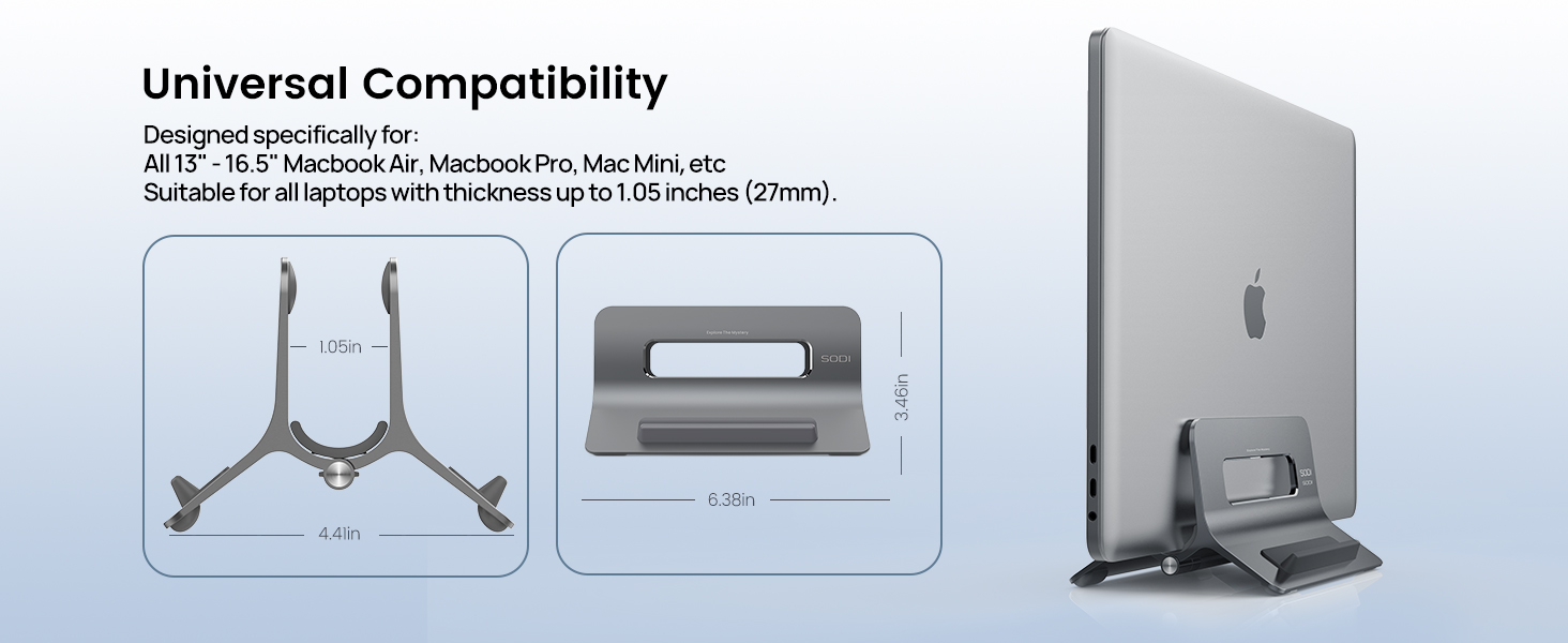 vertical laptop stand