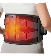 Comfytemp Far Infrared Cordless Heating Pad for Back Pain Relief, FSA Eligible HSA 17 Tourmaline ...