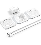 3-in-1-Wireless-Charger-for-Magsafe-for iPhone 16, Apple Watch S10, AirPods 4, Foldable-Travel-Ch...