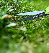 WORKPRO Grass Shears Handheld, Ultra-Sharp Grass Clippers with 360 Degree Swivel Blades, Manual G...