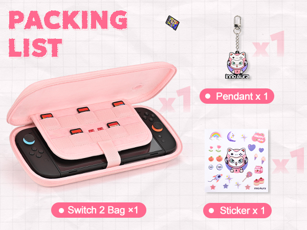 switch 2 case pink