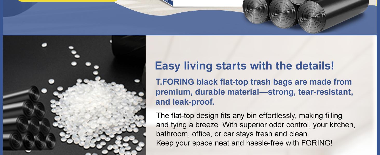 small trash bags 4 gallon garbage bags for bathroom 15 liter can liners unscented 