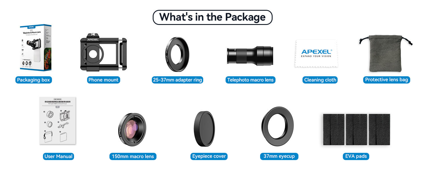 TM6 6X Telephoto Lens &amp; 150mm Macro Lens