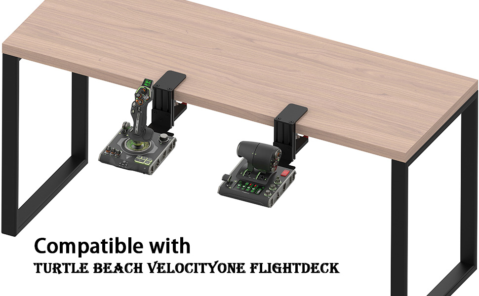 desk mount for turtle beach velocityone flightdeck
