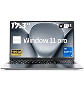NIAKUN Laptop, Window 11 Pro Laptop Computer 2026, 17.3 Inch Lap Top, 16GB RAM 512GB SSD PC, Core...