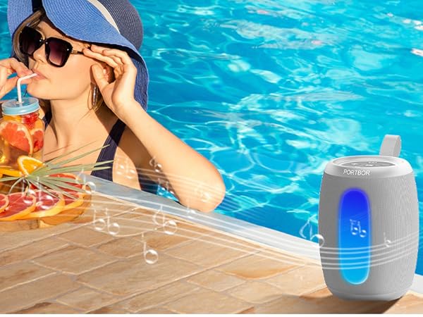 Small outdoor bluetooth speaker,waterproof,sandproof,dustproof,great for beach,camping,poolside etc