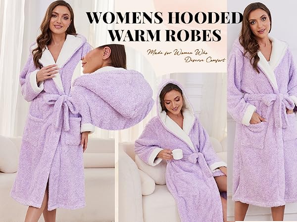 luxury women's robe