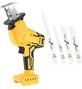 Cordless Reciprocating Saw for Dewalt 20V Battery, 150W Power Brush Reciprocating Saws, 0-3500 SP...