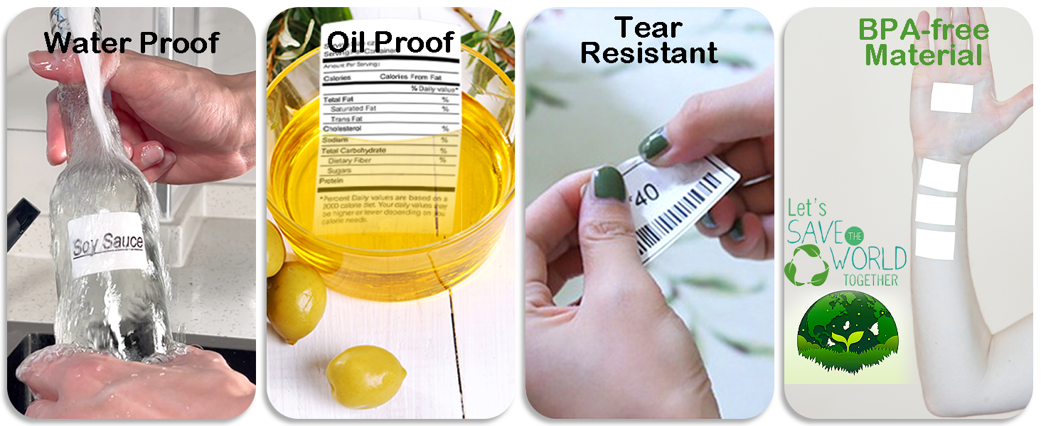 weather proof thermal labels