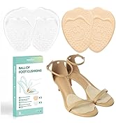 Welnove Ball of Foot Cushions (6 Pairs High Heel Comfort Pads),Metatarsal Pads Women, Soft Gel He...