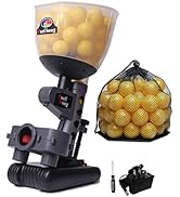 Furlihong 692BH Baseball Pitching Machine, Use Ping Pong Size Training Balls for Visual Acuity an...