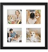DUENPY 10x10 Collage Picture Frame 4x4 Picture Frames Collage Wall Decor Displays Four 4x4 inch P...