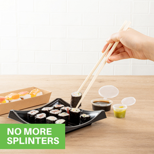 These premium chopsticks are suitable for hot and cold meals.