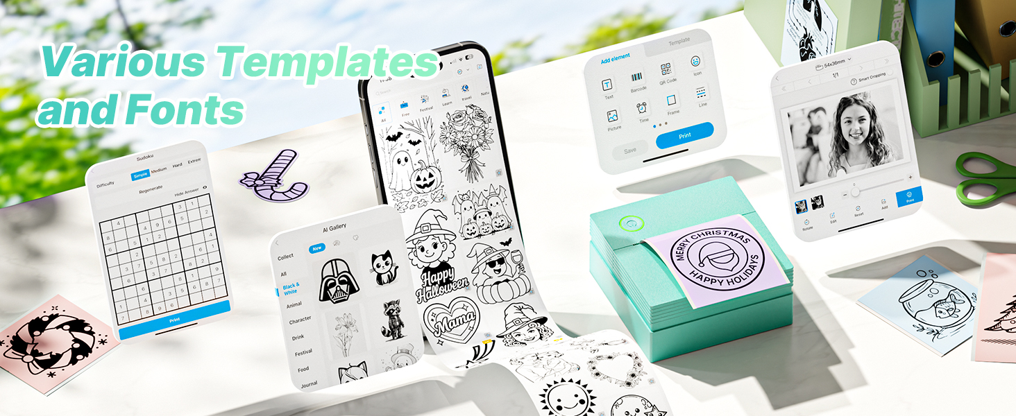 sticker printer mini printer sticker maker machine print pod sticker printer sticker printer machine