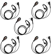 Maycall Walkie Talkie Earpiece with Mic, Radio Earpiece, Compatible with Retevis RT22 RT68 RT21 H...