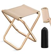 Yincook Camp Stool,Portable Folding Camping Stool with Carry Bag,Outdoor Chair Foot Rest,for Picn...