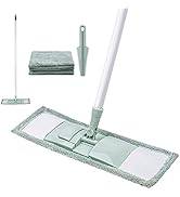 DSV Standard Professional Microfiber Floor Mop with 3 Washable Mop Pads and 1 Dirt Removal Scrubb...