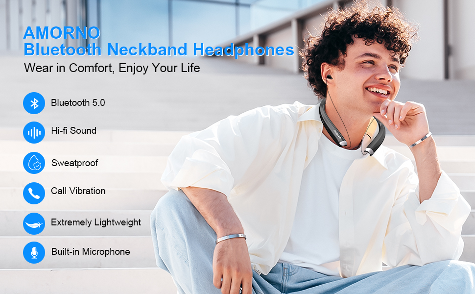 bluetooth neckband headphones