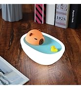 HomeCozi Capybara in Bathtub Night Light for Kids - Cute Kawaii Bedside Nursery Lamp, Soft Ambien...