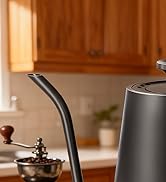 AGORVIO Gooseneck Electric Kettle, ±1°F Precision Control, 24H Keep Warm, Smart Altitude Adjustme...