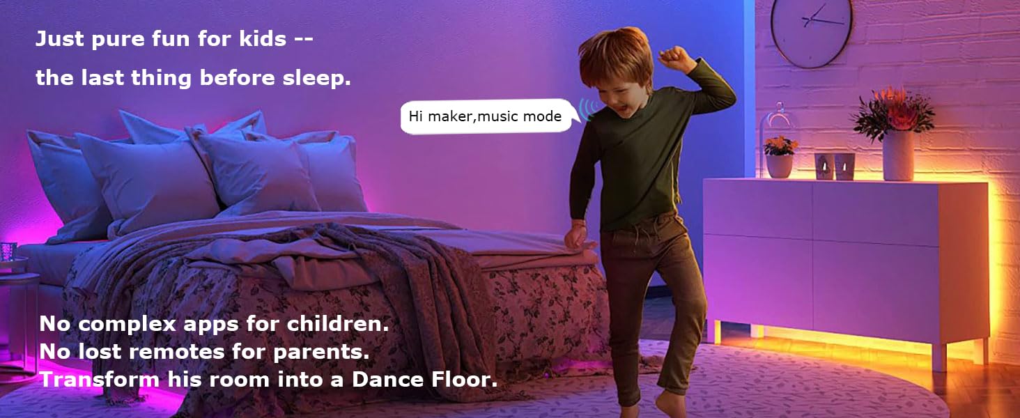 voice control strip light