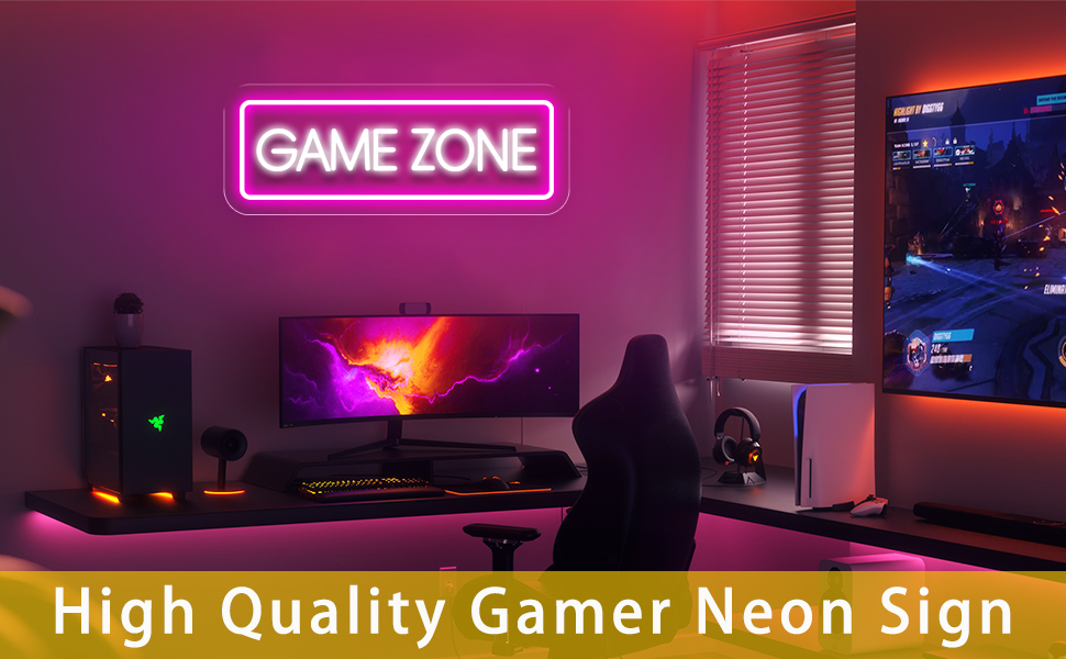 gamer neon sign
