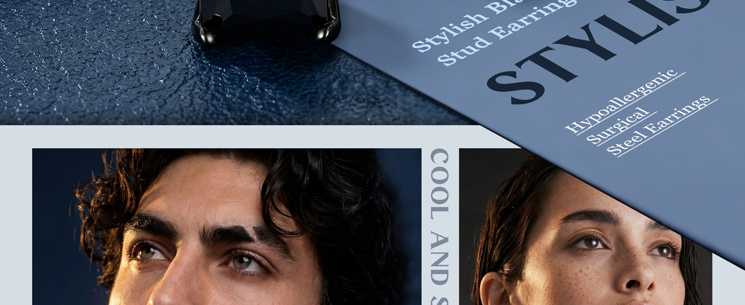 mens earrings stainless steel earrings for men stud earrings